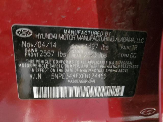 Photo 11 VIN: 5NPE34AFXFH124456 - HYUNDAI SONATA 