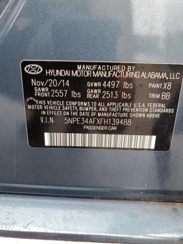 Photo 11 VIN: 5NPE34AFXFH139488 - HYUNDAI SONATA 