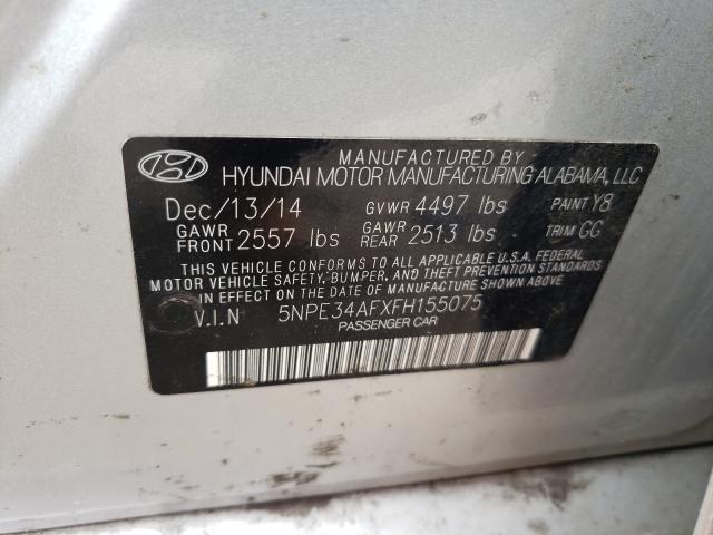 Photo 9 VIN: 5NPE34AFXFH155075 - HYUNDAI SONATA SPO 