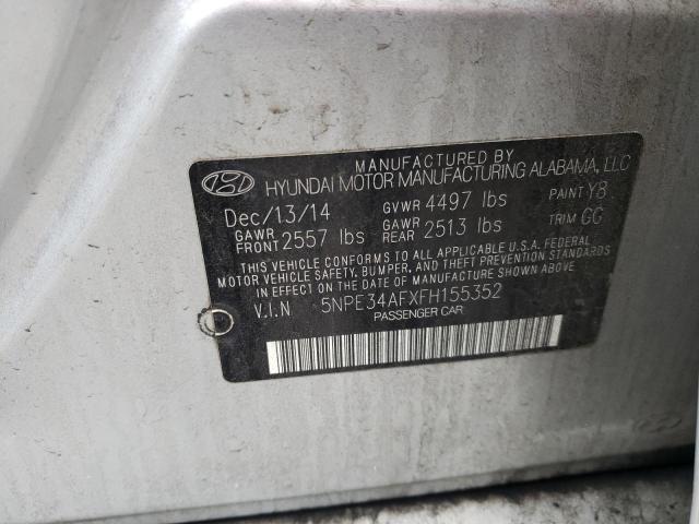 Photo 11 VIN: 5NPE34AFXFH155352 - HYUNDAI SONATA 