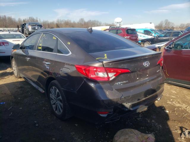 Photo 2 VIN: 5NPE34AFXFH161927 - HYUNDAI SONATA SPO 