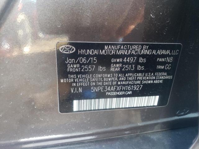 Photo 9 VIN: 5NPE34AFXFH161927 - HYUNDAI SONATA SPO 