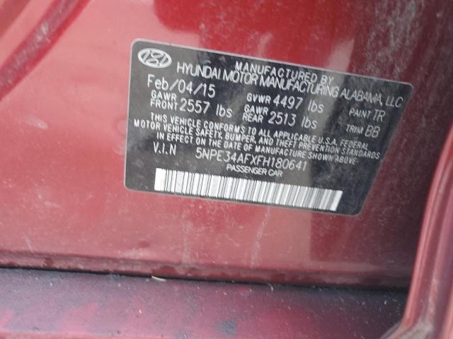 Photo 11 VIN: 5NPE34AFXFH180641 - HYUNDAI SONATA SPO 