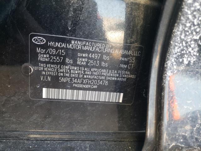 Photo 9 VIN: 5NPE34AFXFH203478 - HYUNDAI SONATA SPO 