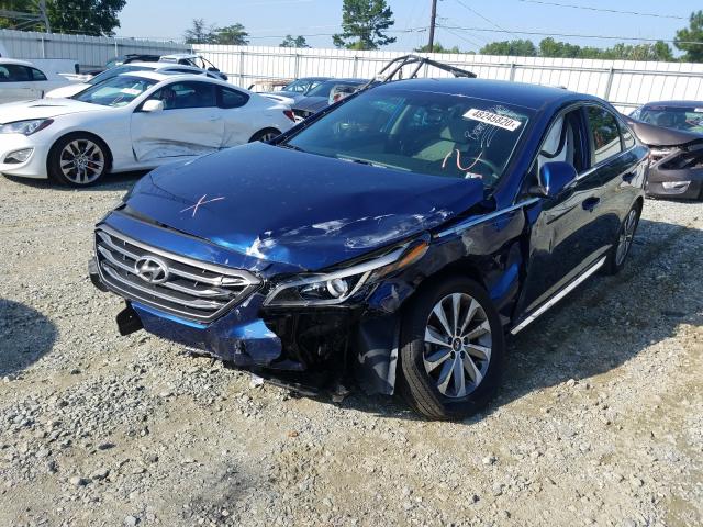 Photo 1 VIN: 5NPE34AFXFH208986 - HYUNDAI SONATA SPO 