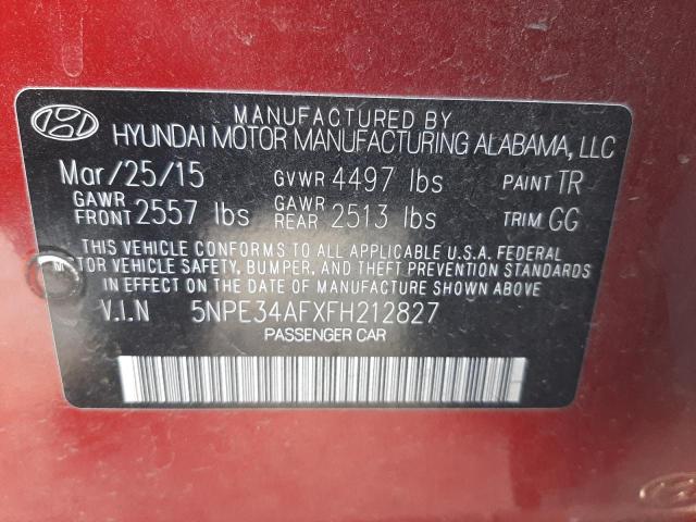 Photo 9 VIN: 5NPE34AFXFH212827 - HYUNDAI SONATA SPO 