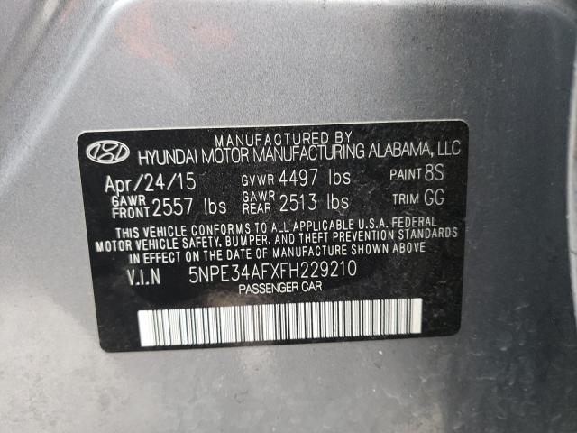 Photo 9 VIN: 5NPE34AFXFH229210 - HYUNDAI SONATA 