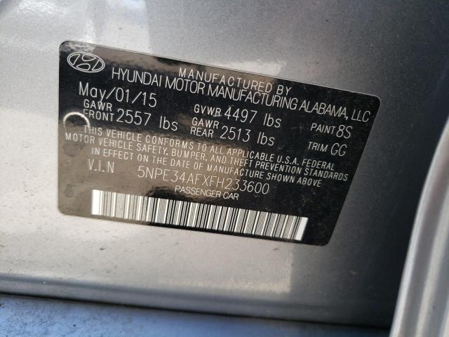 Photo 11 VIN: 5NPE34AFXFH233600 - HYUNDAI SONATA 