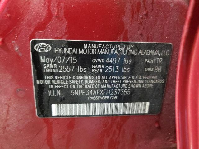 Photo 12 VIN: 5NPE34AFXFH237355 - HYUNDAI SONATA SPO 