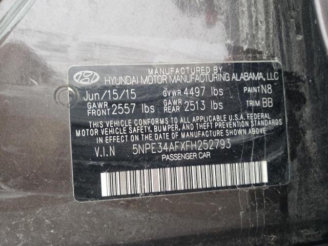 Photo 11 VIN: 5NPE34AFXFH252793 - HYUNDAI SONATA SPO 