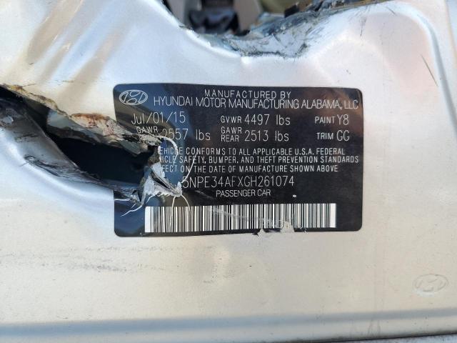 Photo 11 VIN: 5NPE34AFXGH261074 - HYUNDAI SONATA SPO 