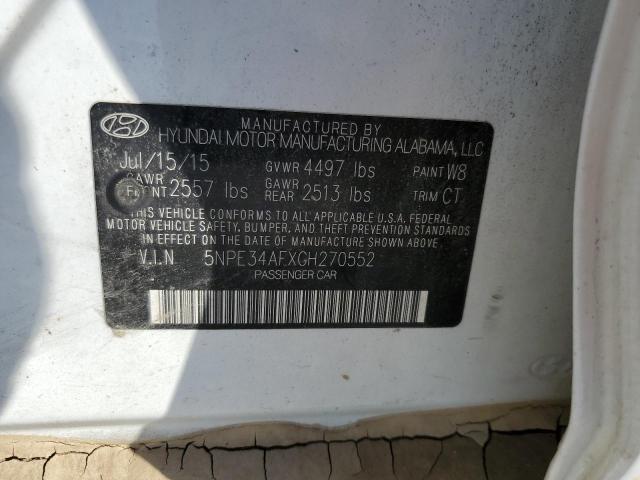 Photo 9 VIN: 5NPE34AFXGH270552 - HYUNDAI SONATA SPO 