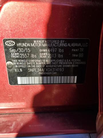 Photo 11 VIN: 5NPE34AFXGH314193 - HYUNDAI SONATA 