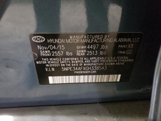 Photo 9 VIN: 5NPE34AFXGH338543 - HYUNDAI SONATA SPO 