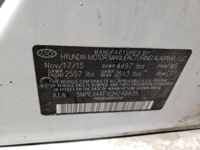 Photo 9 VIN: 5NPE34AFXGH348439 - HYUNDAI SONATA SPO 