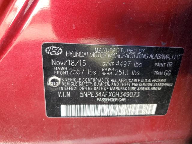 Photo 11 VIN: 5NPE34AFXGH349073 - HYUNDAI SONATA 