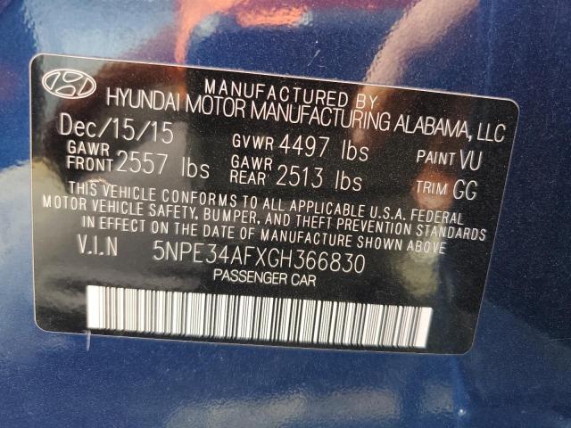 Photo 11 VIN: 5NPE34AFXGH366830 - HYUNDAI SONATA SPO 