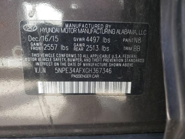 Photo 9 VIN: 5NPE34AFXGH367346 - HYUNDAI SONATA SPO 