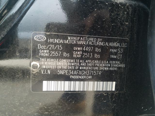 Photo 9 VIN: 5NPE34AFXGH371574 - HYUNDAI SONATA SPO 