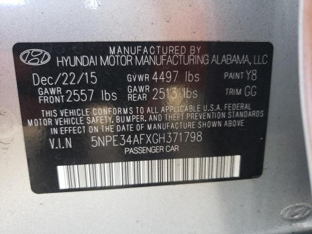 Photo 9 VIN: 5NPE34AFXGH371798 - HYUNDAI SONATA SPO 