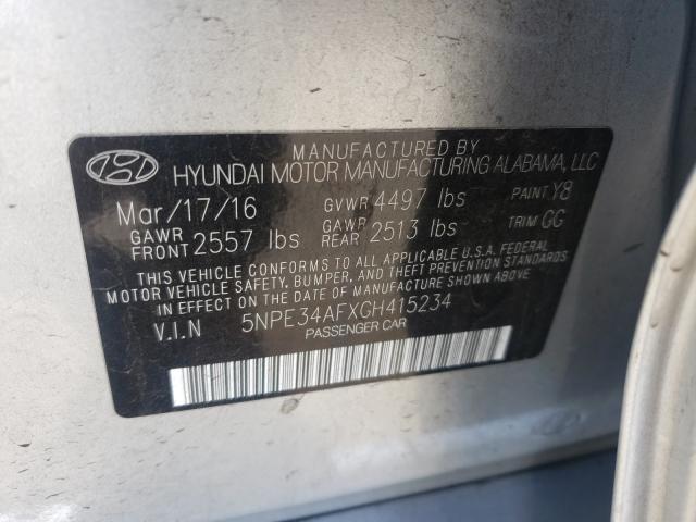 Photo 9 VIN: 5NPE34AFXGH415234 - HYUNDAI SONATA SPO 