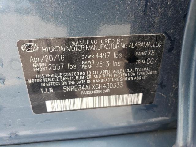 Photo 11 VIN: 5NPE34AFXGH430333 - HYUNDAI SONATA SPO 