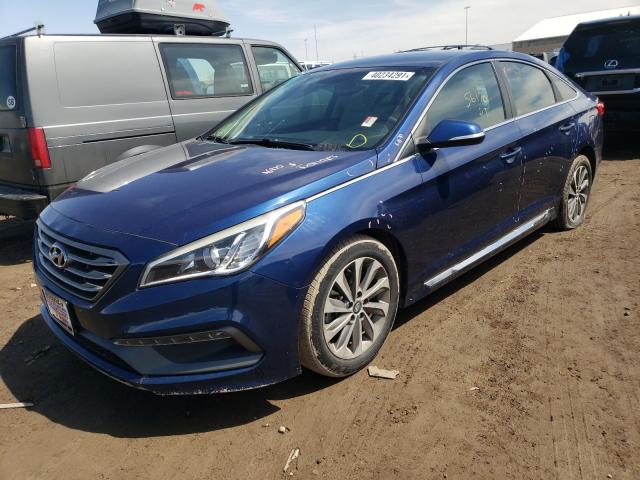 Photo 1 VIN: 5NPE34AFXGH435046 - HYUNDAI SONATA SPO 