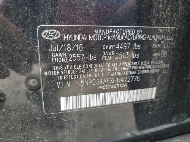 Photo 11 VIN: 5NPE34AFXHH472776 - HYUNDAI SONATA 