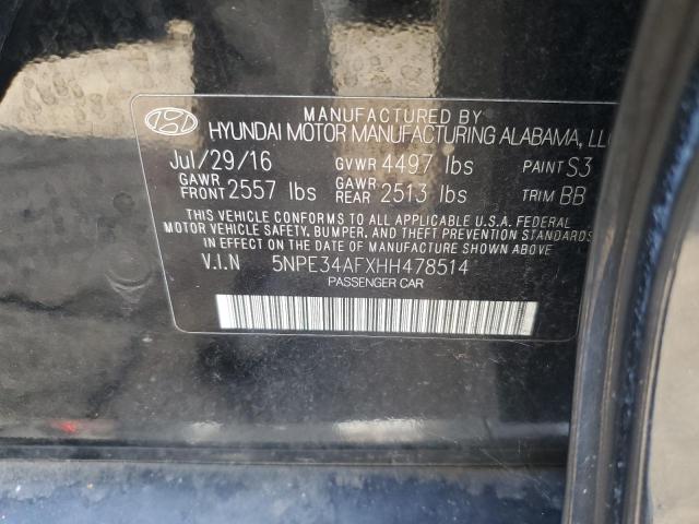 Photo 11 VIN: 5NPE34AFXHH478514 - HYUNDAI SONATA SPO 