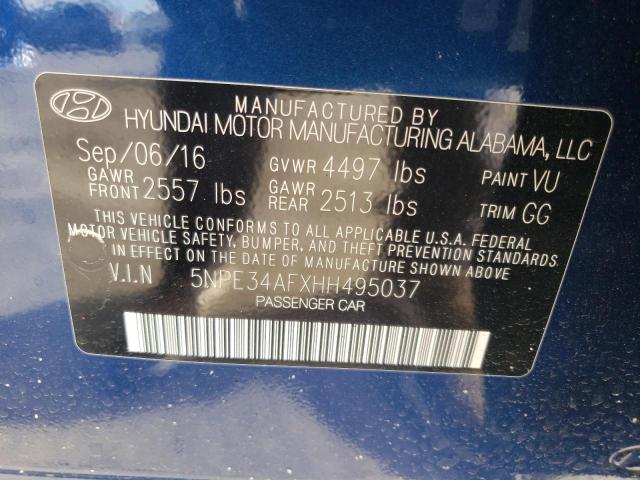 Photo 12 VIN: 5NPE34AFXHH495037 - HYUNDAI SONATA 