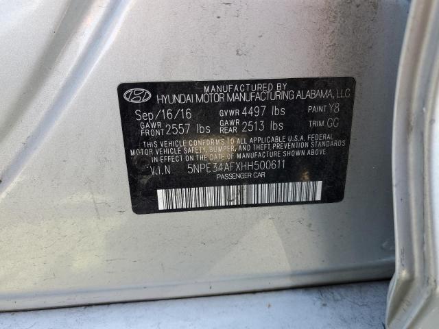 Photo 11 VIN: 5NPE34AFXHH500611 - HYUNDAI SONATA 