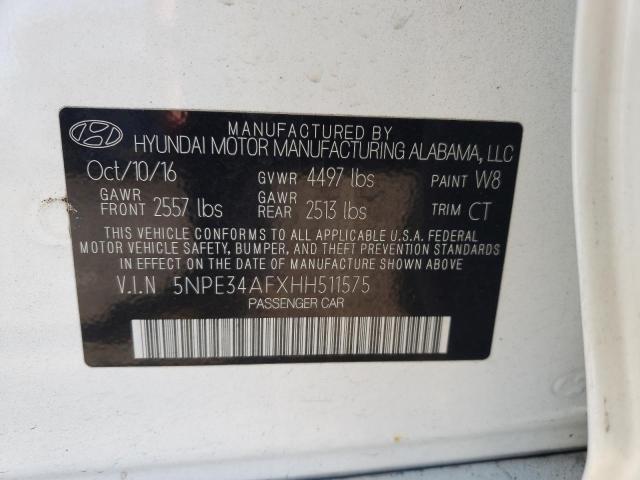 Photo 9 VIN: 5NPE34AFXHH511575 - HYUNDAI SONATA SPO 