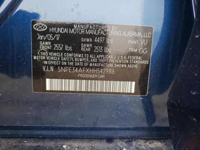 Photo 9 VIN: 5NPE34AFXHH542986 - HYUNDAI SONATA SPO 