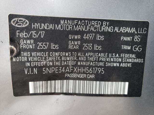 Photo 9 VIN: 5NPE34AFXHH561795 - HYUNDAI SONATA SPO 