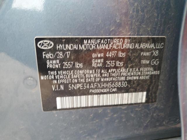 Photo 11 VIN: 5NPE34AFXHH568830 - HYUNDAI SONATA 