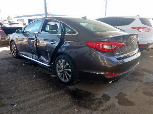 Photo 2 VIN: 5NPE34AFXHH569007 - HYUNDAI SONATA SPO 