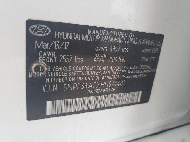 Photo 11 VIN: 5NPE34AFXHH574482 - HYUNDAI SONATA 