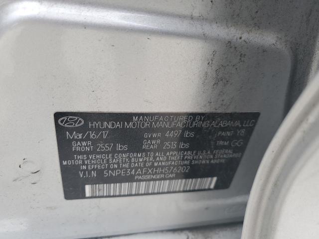 Photo 11 VIN: 5NPE34AFXHH576202 - HYUNDAI SONATA SPO 