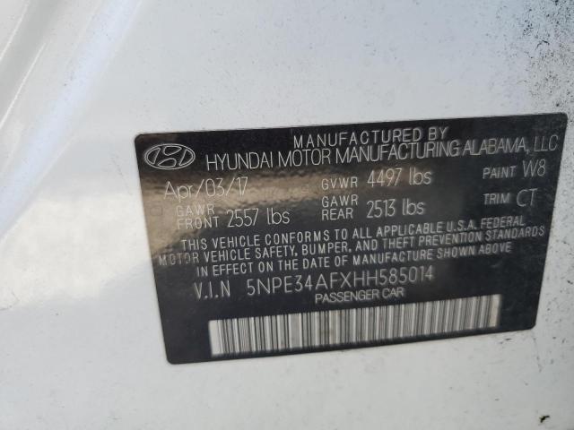 Photo 9 VIN: 5NPE34AFXHH585014 - HYUNDAI SONATA SPO 