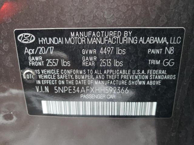 Photo 9 VIN: 5NPE34AFXHH592366 - HYUNDAI SONATA SPO 