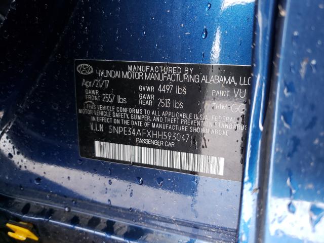 Photo 9 VIN: 5NPE34AFXHH593047 - HYUNDAI SONATA SPO 