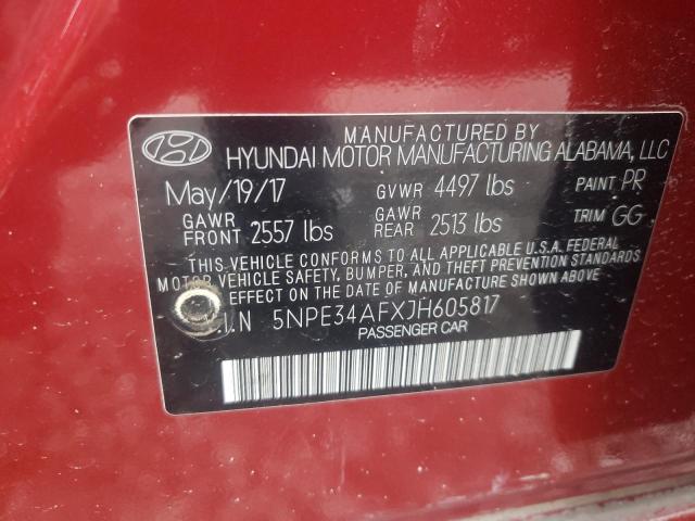 Photo 12 VIN: 5NPE34AFXJH605817 - HYUNDAI SONATA SPO 