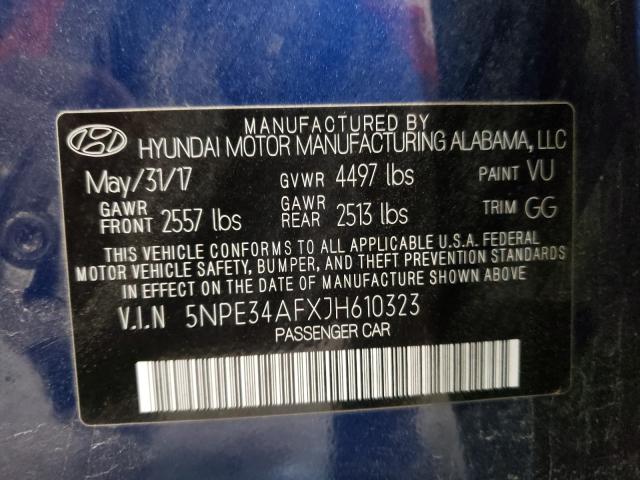 Photo 9 VIN: 5NPE34AFXJH610323 - HYUNDAI SONATA SPO 