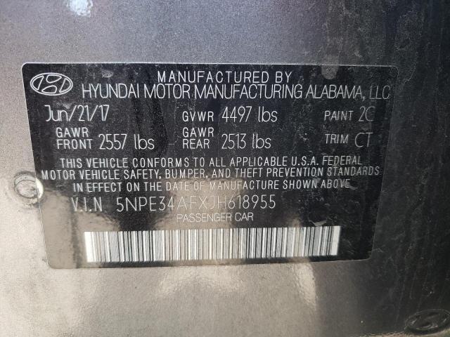 Photo 9 VIN: 5NPE34AFXJH618955 - HYUNDAI SONATA SPO 