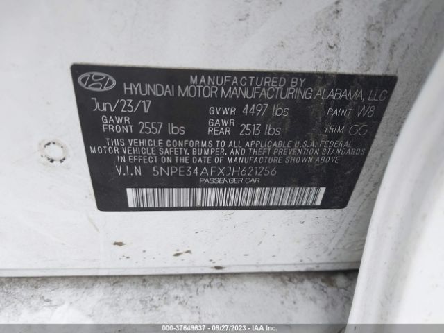 Photo 8 VIN: 5NPE34AFXJH621256 - HYUNDAI SONATA 