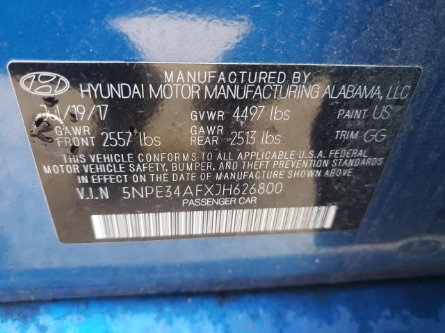 Photo 9 VIN: 5NPE34AFXJH626800 - HYUNDAI SONATA 