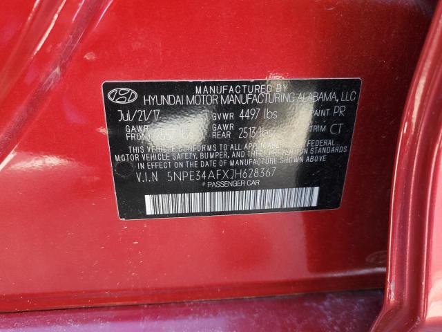 Photo 11 VIN: 5NPE34AFXJH628367 - HYUNDAI SONATA 