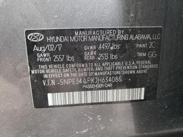 Photo 11 VIN: 5NPE34AFXJH634086 - HYUNDAI SONATA 