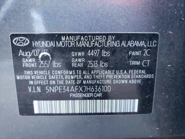 Photo 9 VIN: 5NPE34AFXJH636100 - HYUNDAI SONATA SPO 