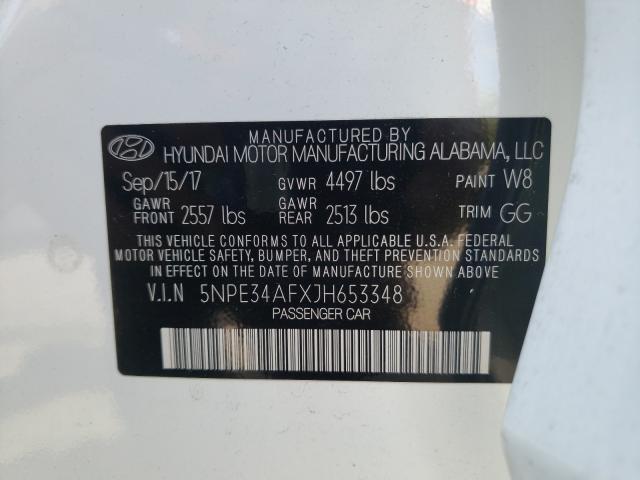 Photo 9 VIN: 5NPE34AFXJH653348 - HYUNDAI SONATA SPO 